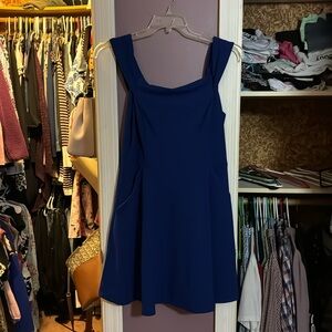 Royal blue xl dress off shoulder